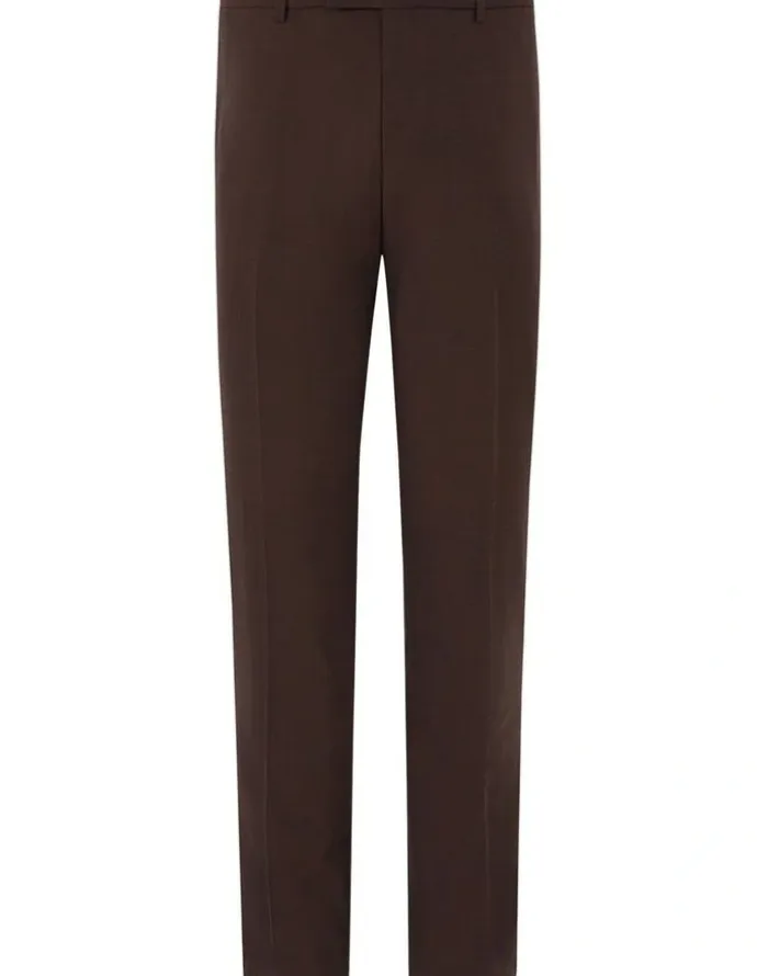 Van Heusen Travel Suit Wool Blend Pant in Chocolate