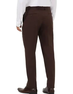 Van Heusen Travel Suit Wool Blend Pant in Chocolate