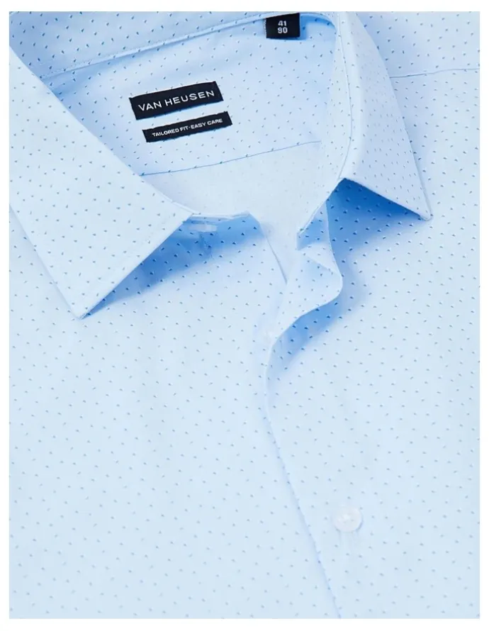 Van Heusen Triangle Dot Print Shirt in Sky