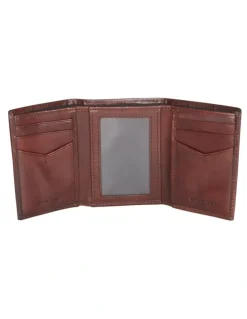 Van Heusen Trifold Tan Wallet in Tan
