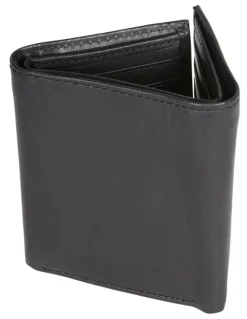 Van Heusen Trifold Wallet with ID Window in Black