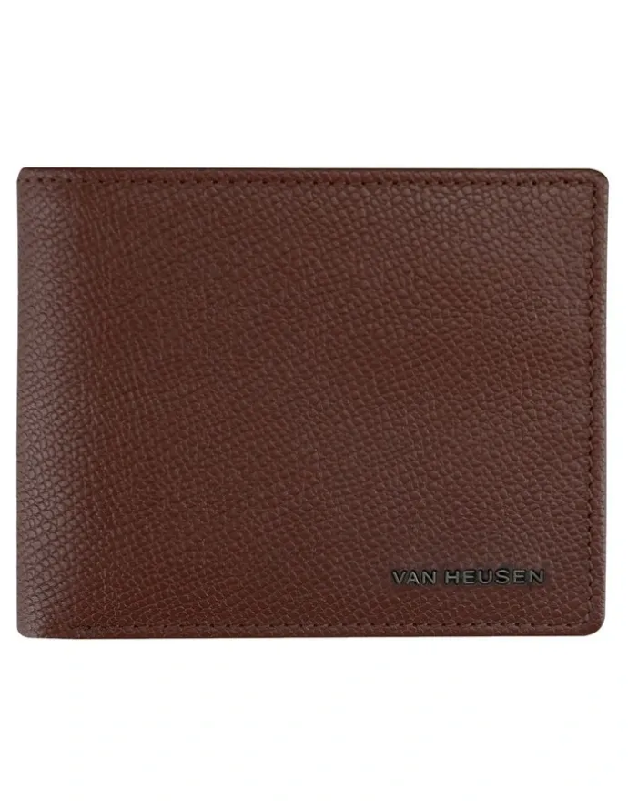 Van Heusen Tri-Fold Wallet with Coin Purse in Dark Tan