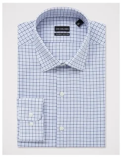 Van Heusen Twill Check Shirt in Midnight