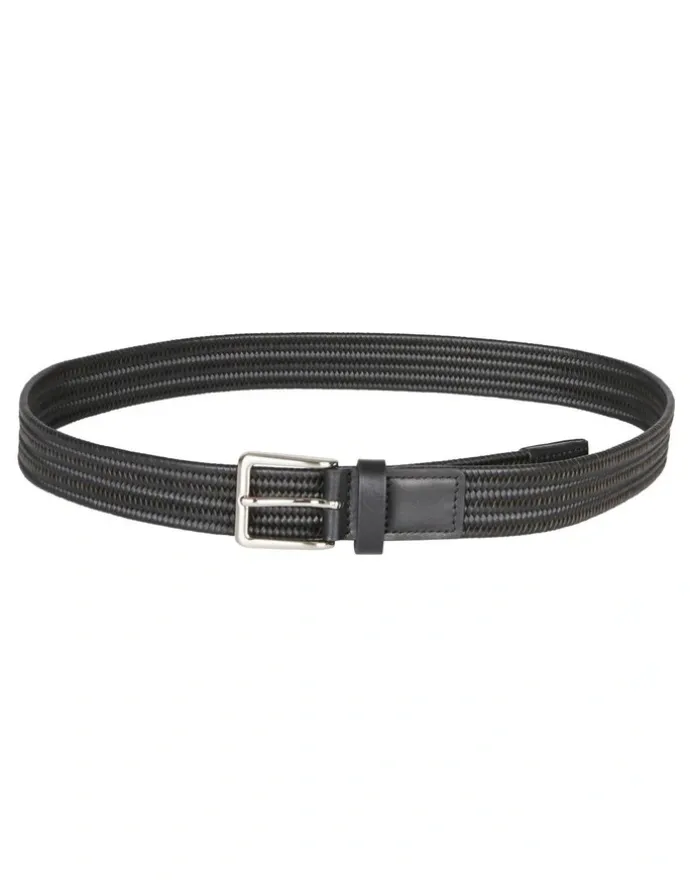 Van Heusen Woven Stretch Belt in Black