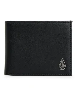 Volcom Slim Stone Wallet in Black