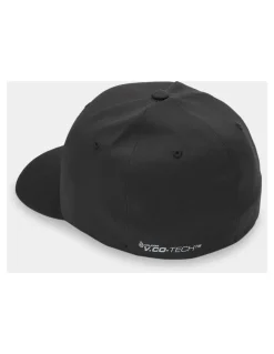 Volcom Stone Tech Flexfit Delta Cap in Black