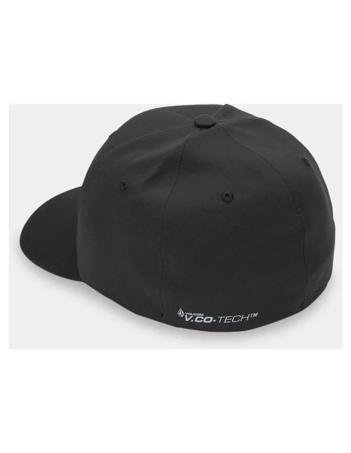 Volcom Stone Tech Flexfit Delta Cap in Black
