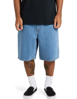 Volcom Billow 2 Denim Shorts 22 in Blue