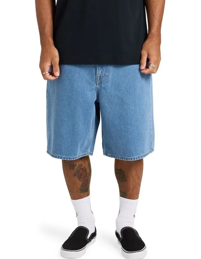 Volcom Billow 2 Denim Shorts 22 in Blue