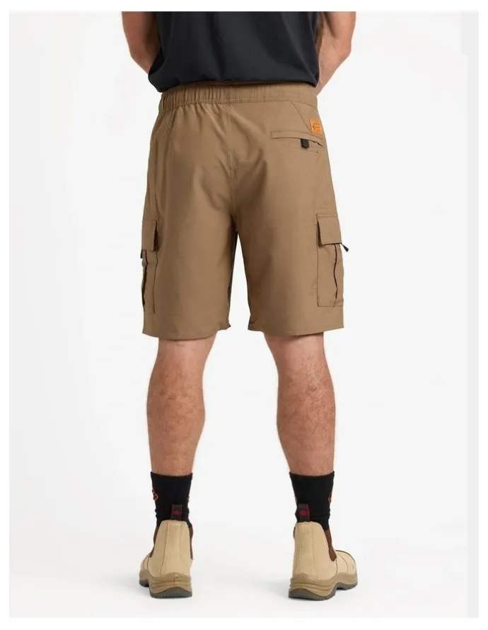 Volcom Elastic Waist Hybrid Shorts 20 Inch in Brindle