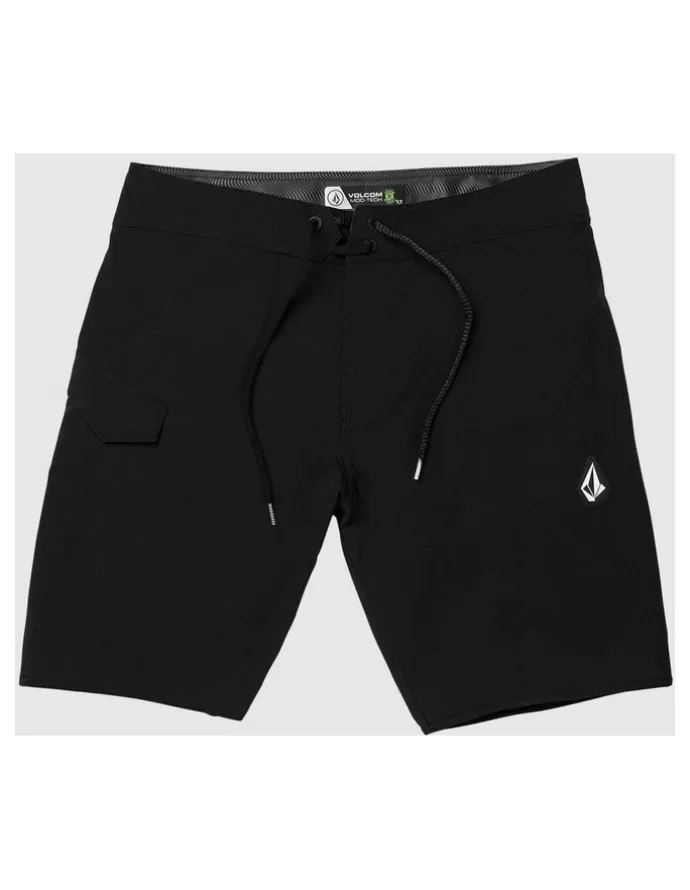 Volcom Lido Solid Mod Tech 20 Inch Boardshorts in Black