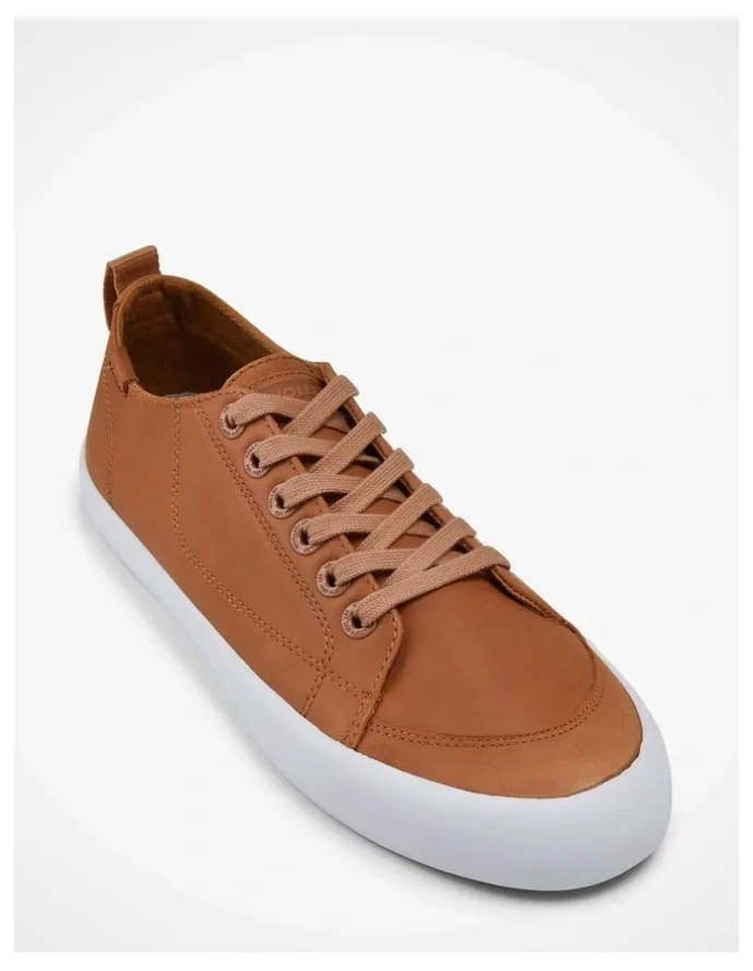 Volley Deuce Leather Sneakers in Tan