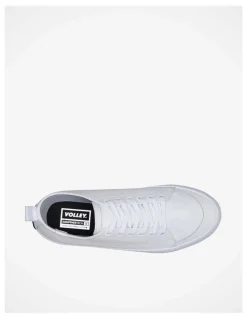 Volley Deuce Leather Sneakers in White