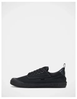 Volley Heritage Low Canvas Sneakers in Black