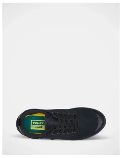Volley Heritage Low Canvas Sneakers in Black