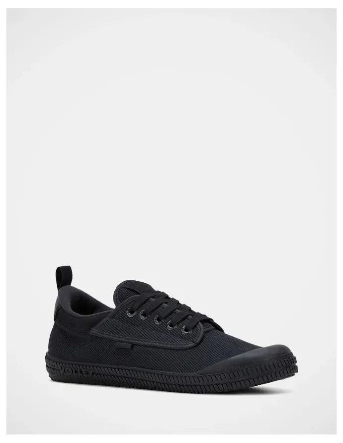 Volley Heritage Low Canvas Sneakers in Black