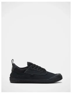 Volley Heritage Low Canvas Sneakers in Black
