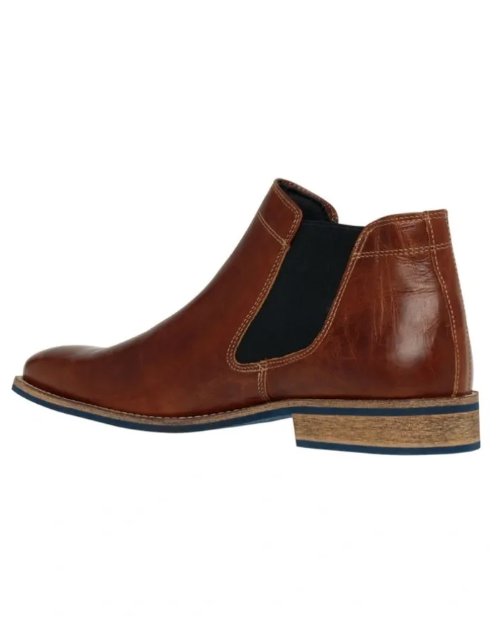 Wild Rhino Drake Leather Ankle Boot in Tan