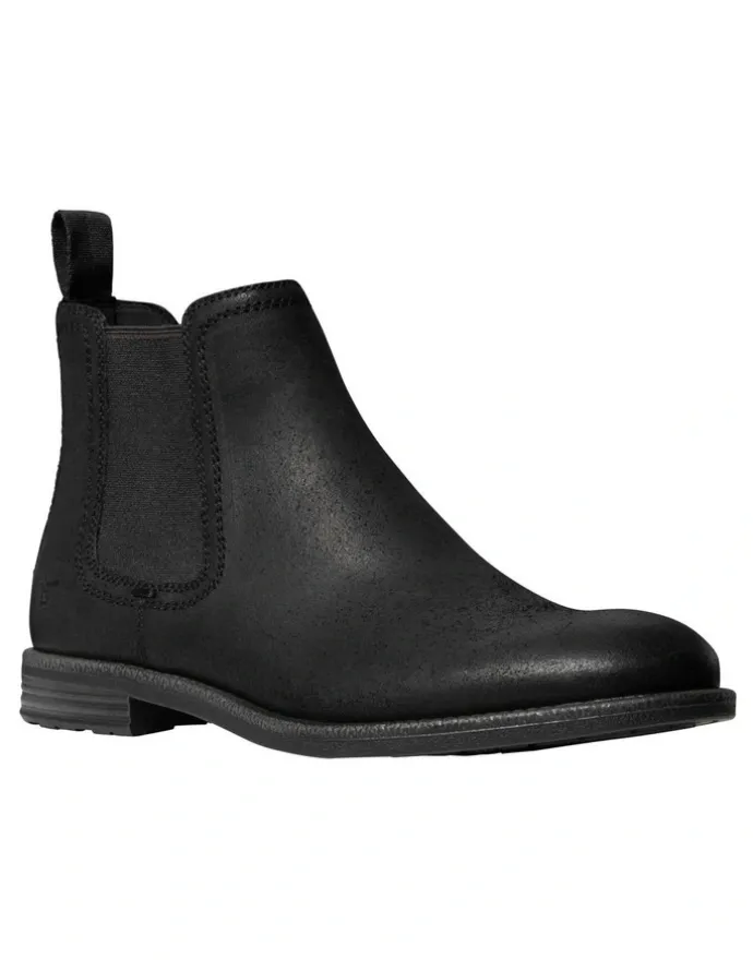 Windsor Smith Saxon Boot in Black Oil Suede