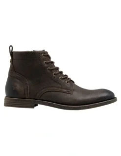 Windsor Smith Sebastian Boot in Brown Oil Suede