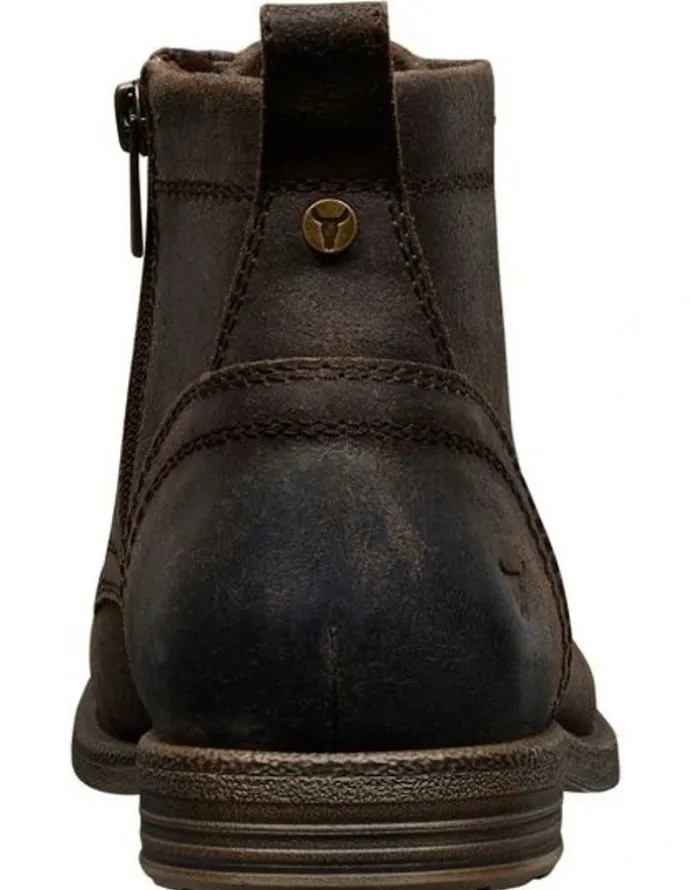 Windsor Smith Sebastian Boot in Brown Oil Suede