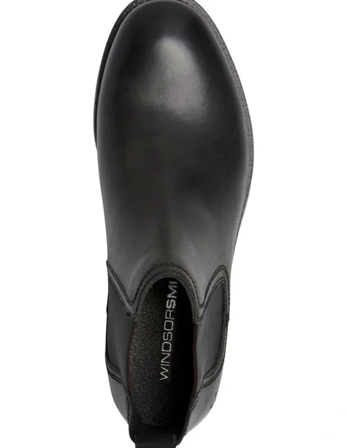 Windsor Smith Sergio Leather Boot in Black