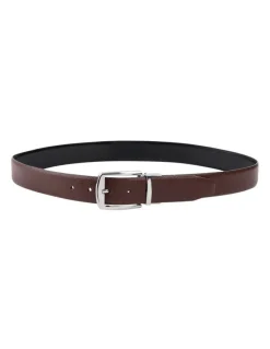 yd. Alfie Textured Belt in Choc/Black