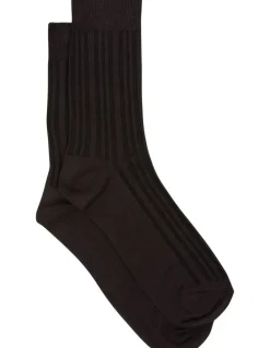 yd. Bamboo Ribbed Sock in Chocolate
