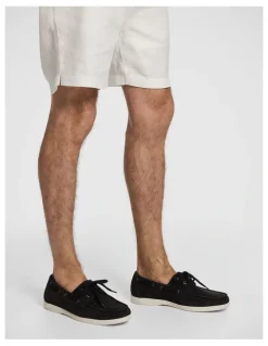 yd. Champ Boat Shoe in Charcoal