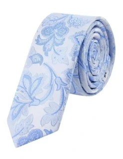 yd. Elba Floral 5 Cm Tie in Blue