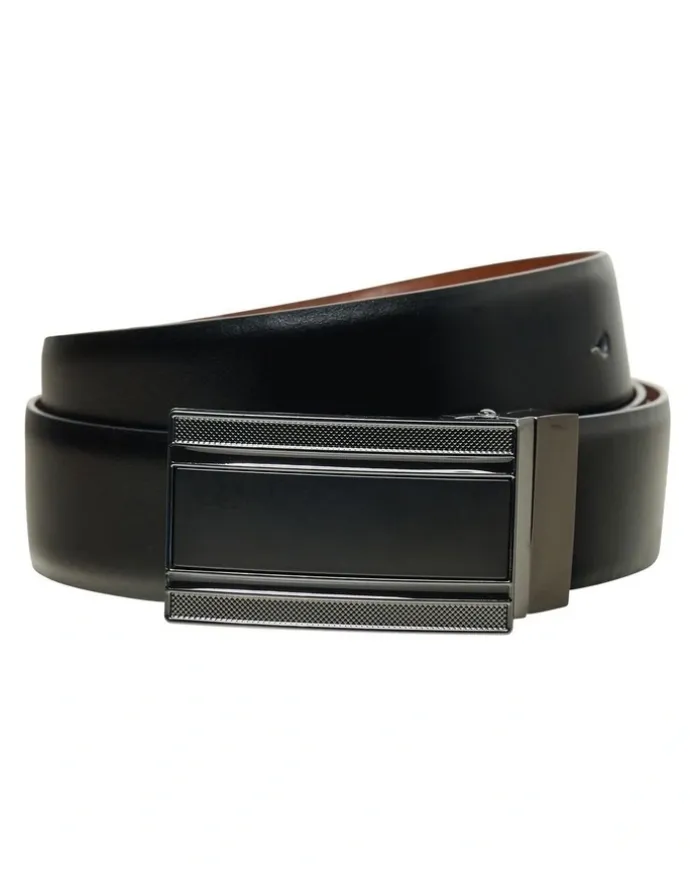 yd. Fredrick Reversible Belt in Black/Brown