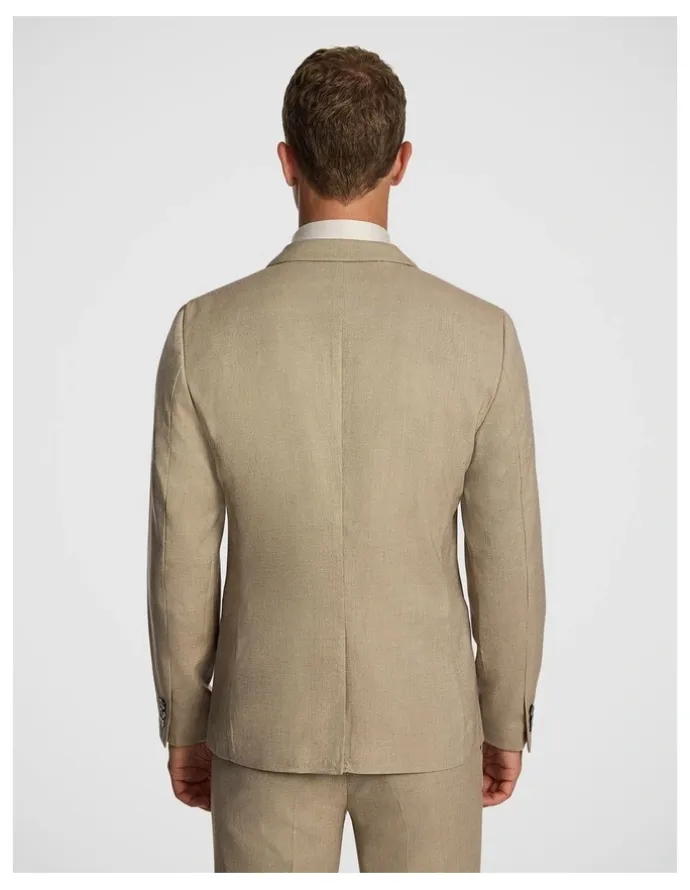 yd. Hayman Stretch Skinny Suit Jacket in Beige