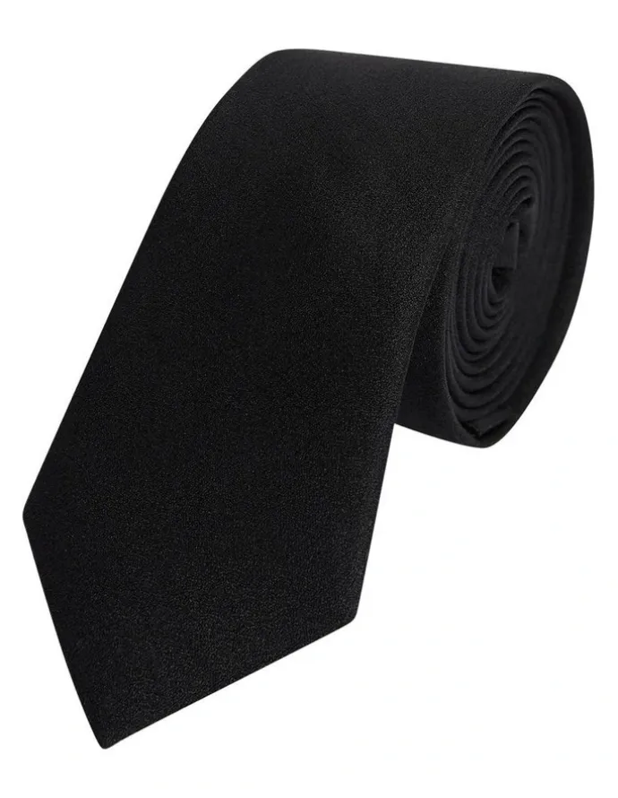 yd. Premium Silk Tie 5cm in Black