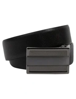 yd. Rowan Textured Belt in Black/Choc