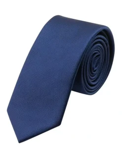 yd. Self Stripe Tie 6.5cm in Navy