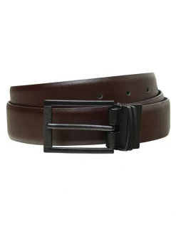 yd. Terrace Reversible Textured Belt in Black/Brown