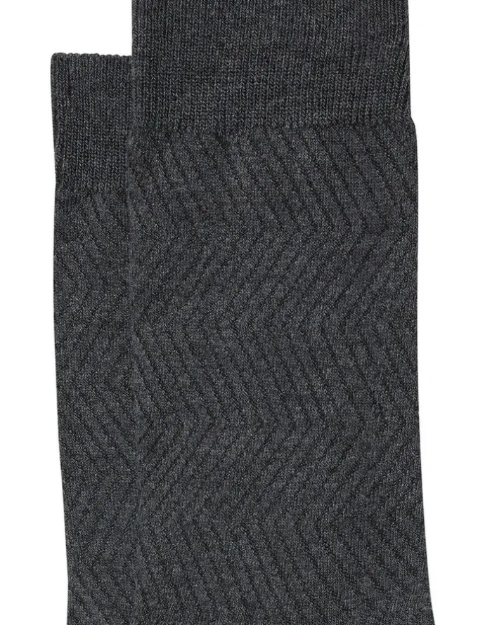 yd. Textured Bamboo Sock in Charcoal