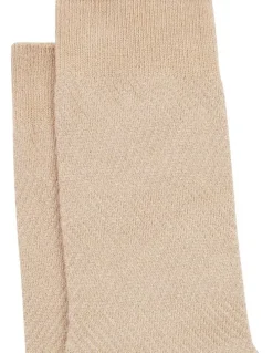 yd. Textured Bamboo Socks in Natural