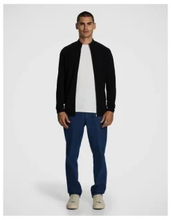 yd. Adam Zip Through Knit Cardigan in Black