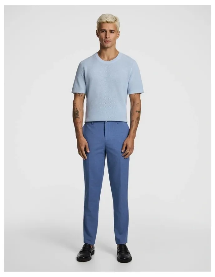 yd. Alfredo Slim Dress Pant in Blue
