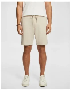 yd. Avenue Jersey Shorts in Natural