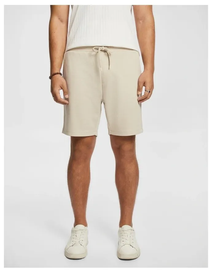 yd. Avenue Jersey Shorts in Natural
