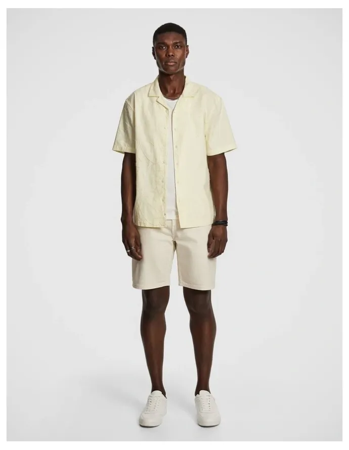 yd. Belize Denim Short in White