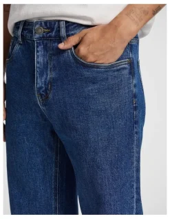 yd. Bexley Wide Jean in Mid Wash