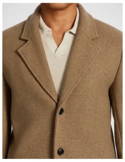 yd. Blakehurst Wool Blend Duster Coat in Natural
