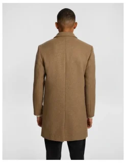yd. Blakehurst Wool Blend Duster Coat in Natural