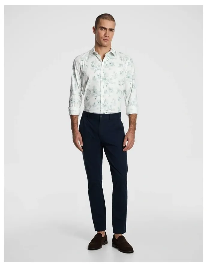 yd. Catalunya Slim Floral Shirt in Sage
