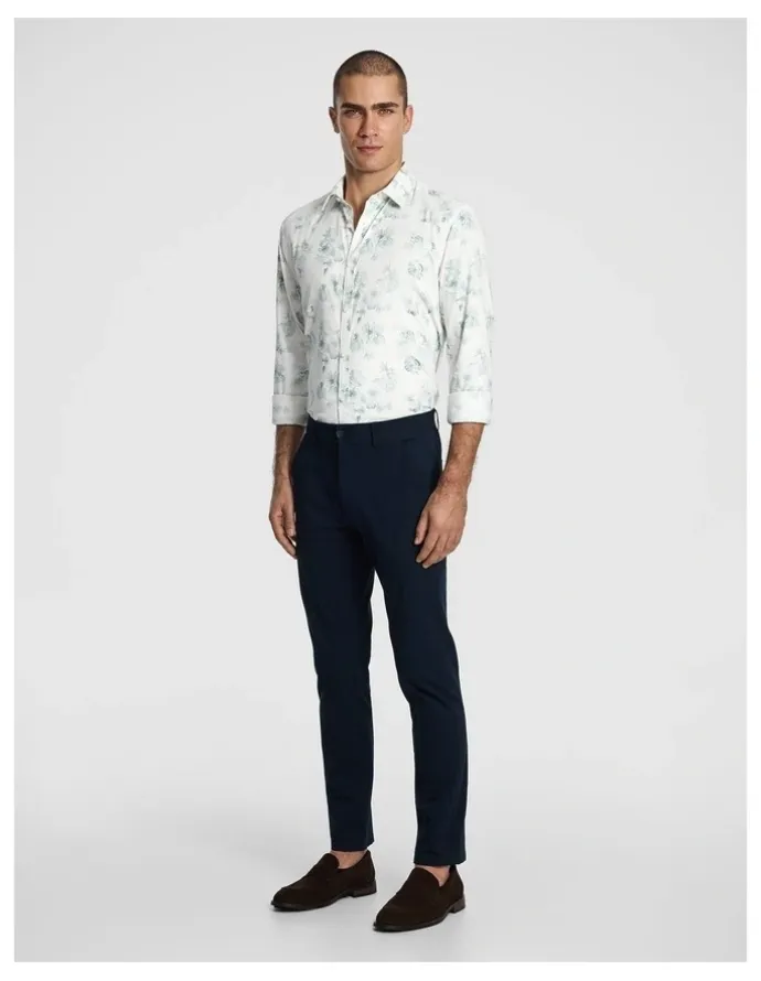 yd. Catalunya Slim Floral Shirt in Sage