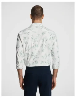 yd. Catalunya Slim Floral Shirt in Sage
