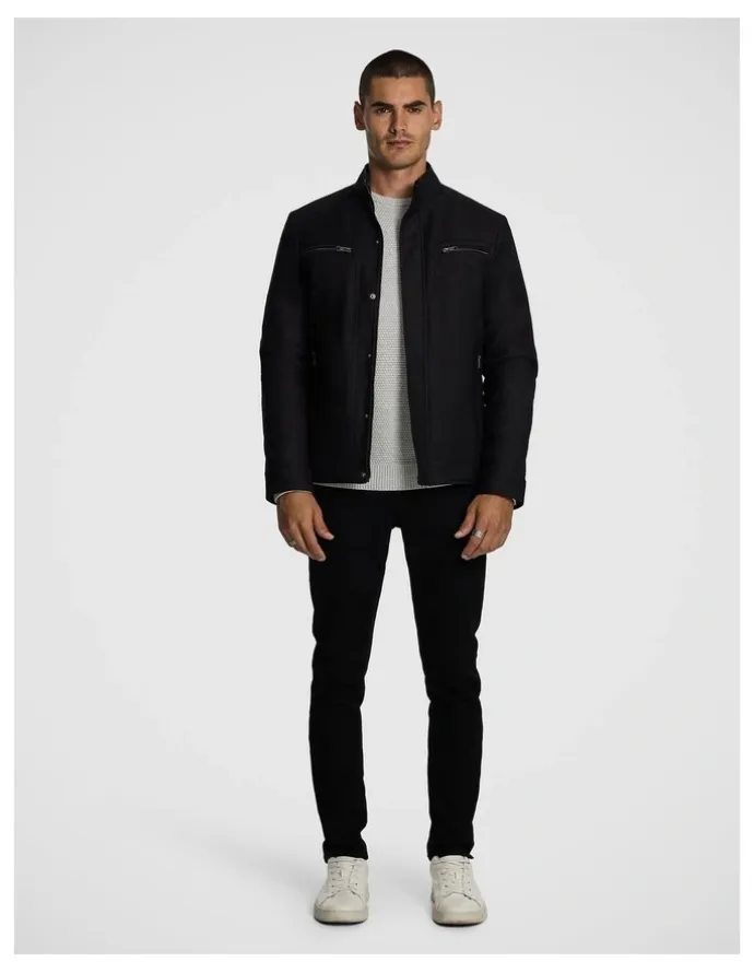 yd. Colt Racer Jacket in Charcoal